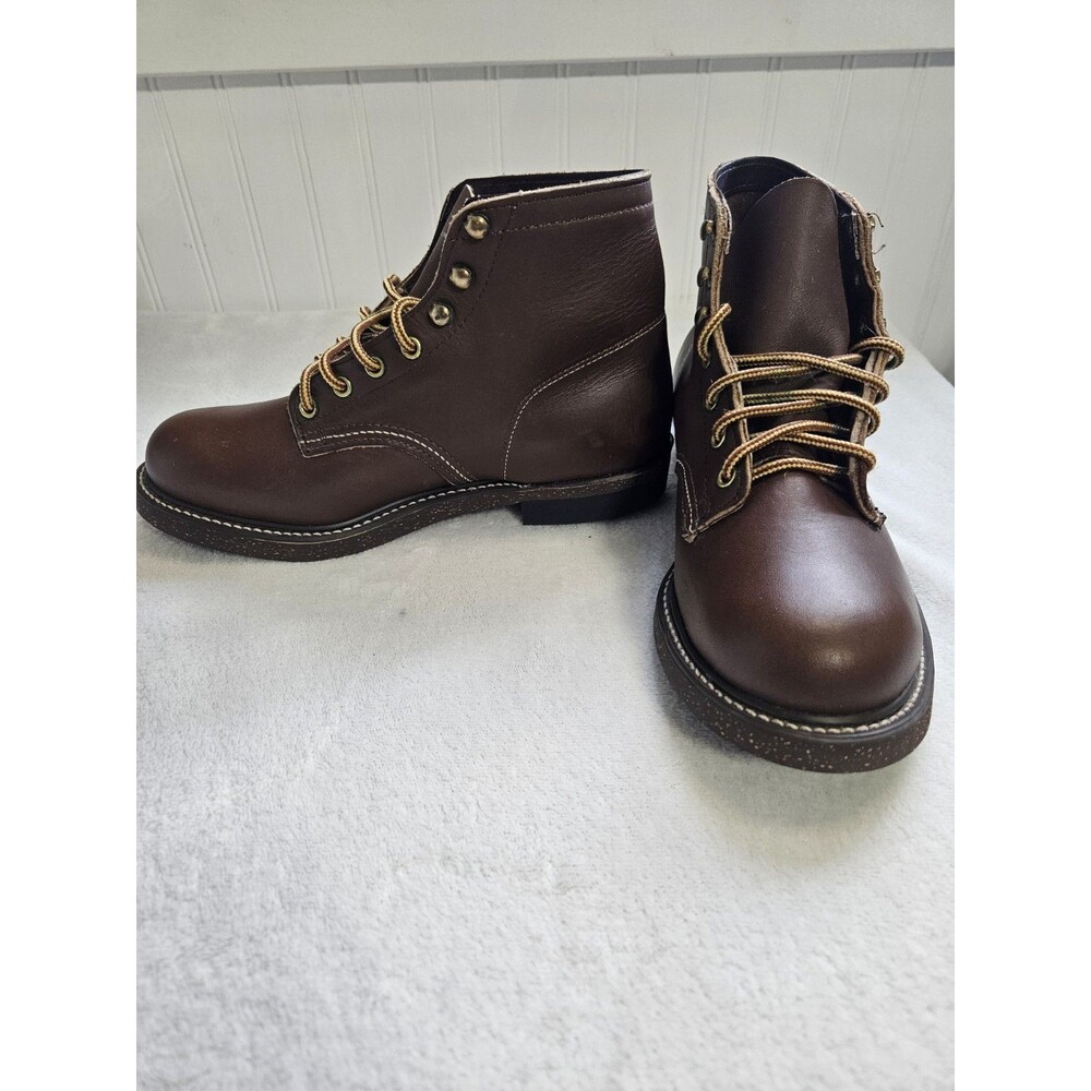 Vintage Walker Leather Work Boots Men’s 8 E Wide Made in USA Brown Heritage 9.5W